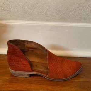 Free people red royal flat